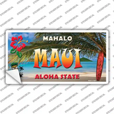 Maui Hawaii State Novelty Sticker Decal
