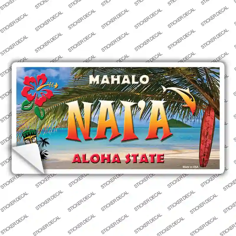 Naia Hawaii State Novelty Sticker Decal