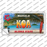 Koa Hawaii State Novelty Sticker Decal