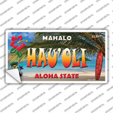 Hau oli Hawaii State Novelty Sticker Decal