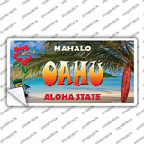 Oahu Hawaii State Novelty Sticker Decal