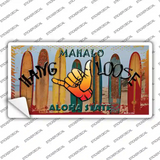 Hang Loose Surfboards Hawaii State Novelty Sticker Decal