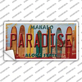 Paradise Surfboards Hawaii State Novelty Sticker Decal
