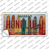 Honolulu Surfboards Hawaii State Novelty Sticker Decal