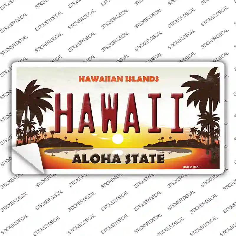 Hawaii Hawaiian Islands Novelty Sticker Decal