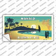 Mahalo Pineapple Hawaii Blank State Novelty Sticker Decal
