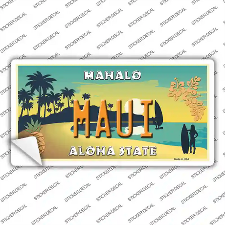 Maui Hawaii Pineapple Novelty Sticker Decal