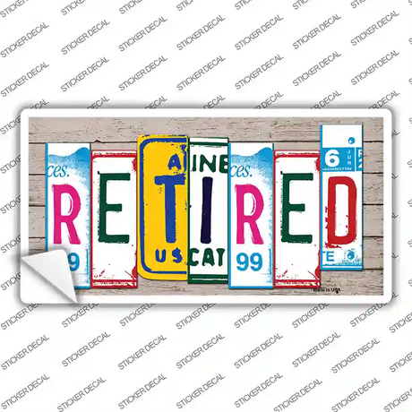 Retired Art Wood Novelty Sticker Decal
