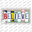 Believe Art Wood Novelty Sticker Decal