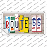 Route 66 Art Wood Novelty Sticker Decal