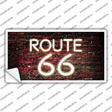 Route 66 Neon Brick Novelty Sticker Decal
