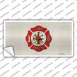 Fire Department Novelty Sticker Decal