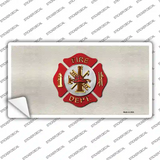 Fire Department Novelty Sticker Decal