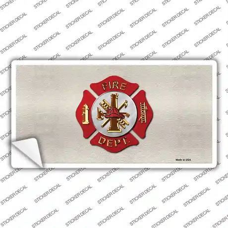 Fire Department Novelty Sticker Decal