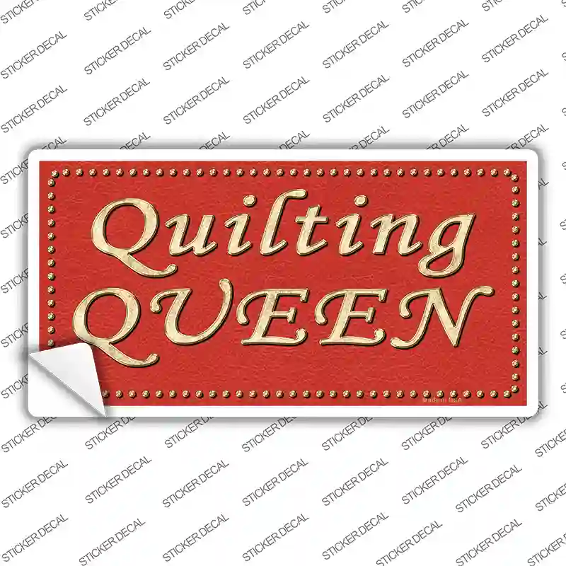 Quilting Queen Novelty Sticker Decal
