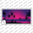 Sunset Pink Novelty Sticker Decal