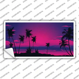 Sunset Pink Novelty Sticker Decal