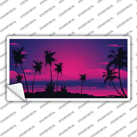 Sunset Pink Novelty Sticker Decal