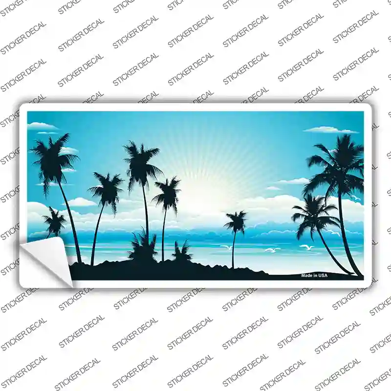 Sunset Blue Novelty Sticker Decal