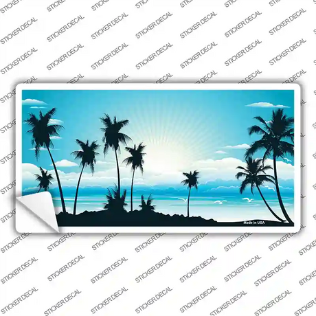 Sunset Blue Novelty Sticker Decal