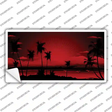 Sunset Red Novelty Sticker Decal