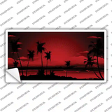 Sunset Red Novelty Sticker Decal