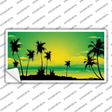 Sunset Yellow Green Novelty Sticker Decal