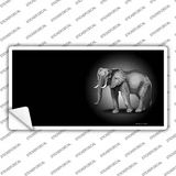 Elephants Offset Novelty Sticker Decal