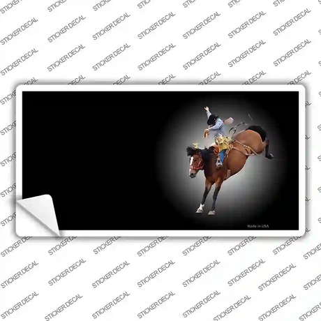 Buckin Bronco Offset Novelty Sticker Decal