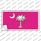 South Carolina Flag Pink Novelty Sticker Decal