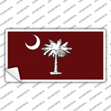 South Carolina Flag Burgundy Novelty Sticker Decal