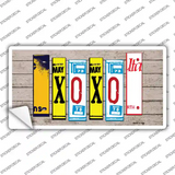 XOXO Art Novelty Sticker Decal