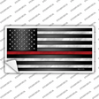American Flag Thin Red Line Flag Novelty Sticker Decal
