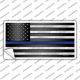 American Flag Thin Blue Line Flag Novelty Sticker Decal
