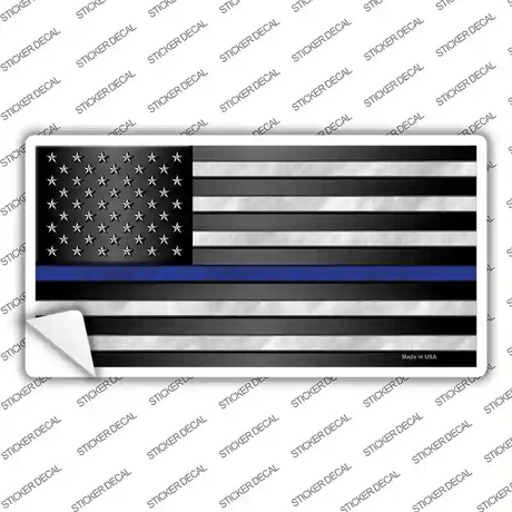 American Flag Thin Blue Line Flag Novelty Sticker Decal