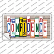 Confidence Wood Art Novelty Sticker Decal