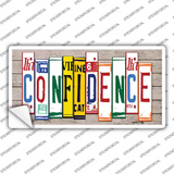 Confidence Wood Art Novelty Sticker Decal