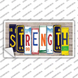 Strength Wood Art Novelty Sticker Decal