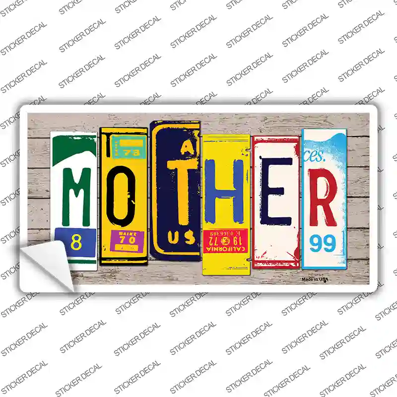 Mother Wood Art Novelty Sticker Decal
