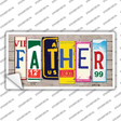 Father Wood Art Novelty Sticker Decal