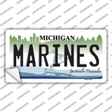 Marines Michigan Novelty Sticker Decal