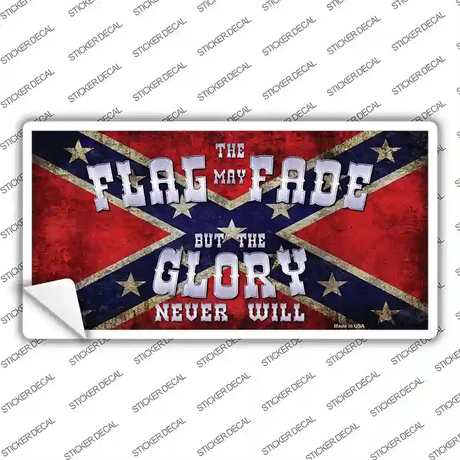 Flag May Fade Novelty Sticker Decal