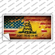 Dont Tread On Me US Flag Novelty Sticker Decal