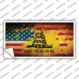 Dont Tread On Me US Flag Novelty Sticker Decal