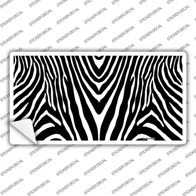 Zebra Novelty Sticker Decal
