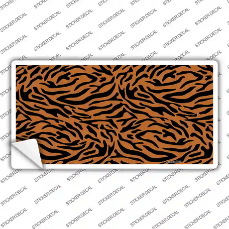 Tiger Print Novelty Sticker Decal