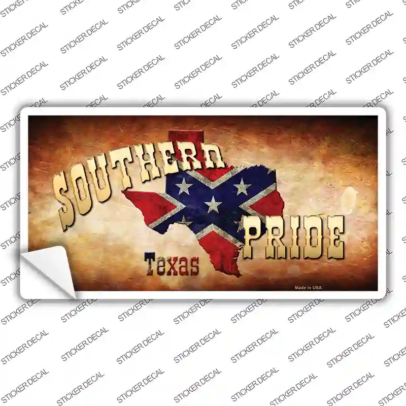 Southern Pride Texas Novelty Sticker Decal