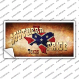 Southern Pride Texas Novelty Sticker Decal
