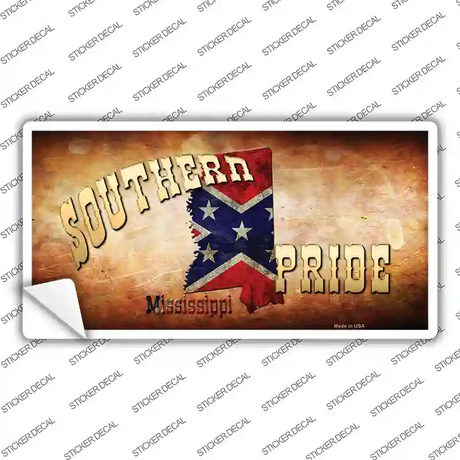 Southern Pride Mississippi Novelty Sticker Decal