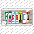 Married Wood Art Novelty Sticker Decal